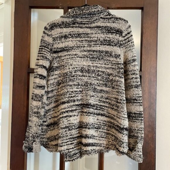 Free People Zebra Yarn Double Breasted Sweater Blazer, Size Medium. - Picture 7 of 7